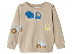 Name It sweatshirt pure cashmere with vehicle print  